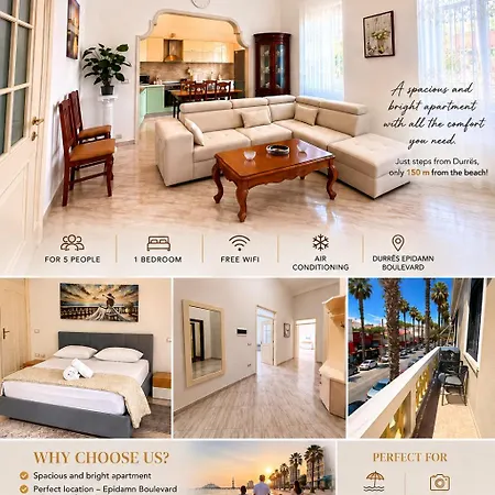 Star 2- Spacious In The Heart Of Apartment Durres